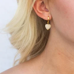 byBiehl - Soft Heart Hoop Cream, forgyldt