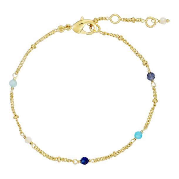 Pure By Nat - Armbnd med perler og natursten