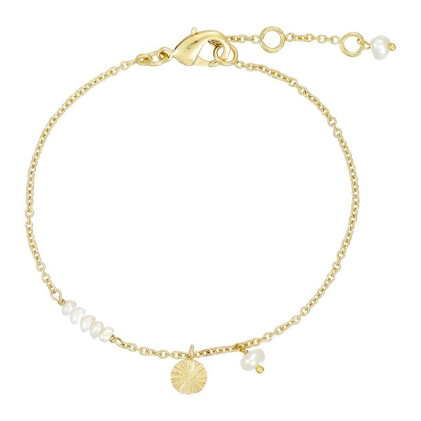 Pure By Nat - Armbnd med natursten og vedhng