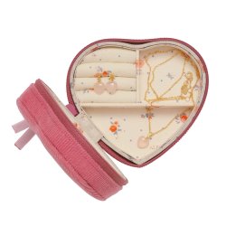 Maanesten - Smykkeskrin, Hjerteskrin Pink