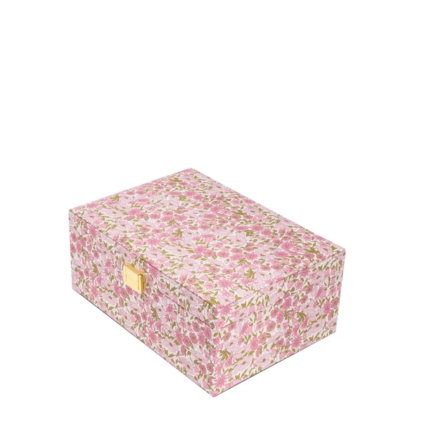 Bon Dep - Smykkeskrin Jewelry box square mw Liberty, Poppy and Daisy