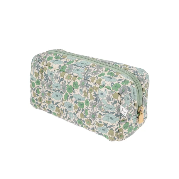 Bon Dep - Toilettaske Pouch XS Square mw Liberty, Poppy and Daisy Teal