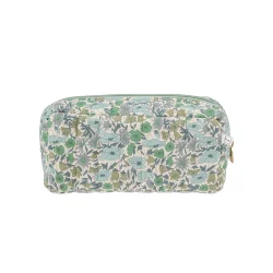 Bon Dep - Toilettaske Pouch XS Square mw Liberty, Poppy and Daisy Teal