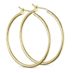 Pure By Nat - Ellie Store B�rstede Hoops �reringe, Forgyldt