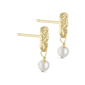 Pure By Nat - Sm reringe med natursten og perle