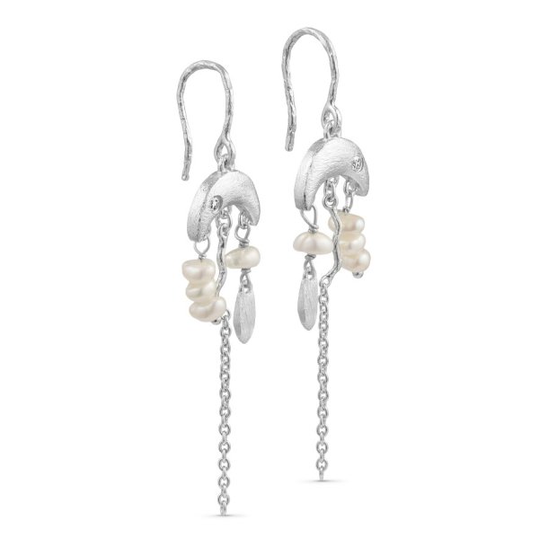 Pure By Nat - reringe med vedhng, kder, zirkon og perler