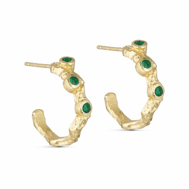 Pure By Nat - Noora reringe, Guld, Grn