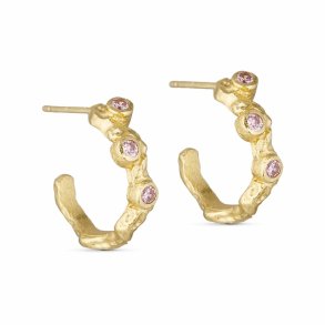 Pure By Nat - Noora reringe, Guld, Pink