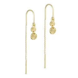 Pure By Nat - Mille Hook �reringe, Forgyldt