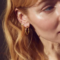 Pure By Nat - Olivia Hoops �reringe, Forgyldt