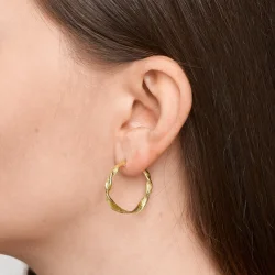 Pure By Nat - Olivia Hoops �reringe, Forgyldt