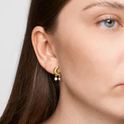 Pure By Nat - Noelle Uens �reringe, Forgyldt