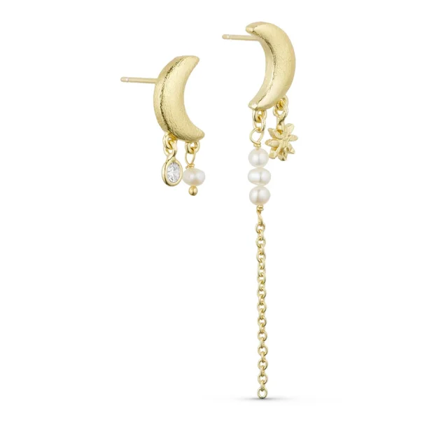 Pure By Nat - Noelle Uens �reringe, Forgyldt