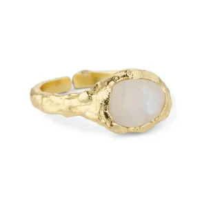 Pure By Nat - Jade Ring, Offwhite