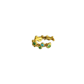 Smykish - Crystal Earcuff, Bl�/Gr�n
