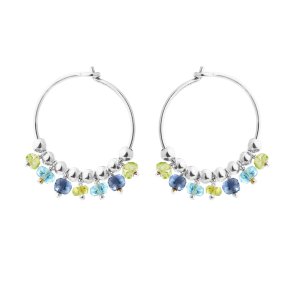 Susanne Friis Bjrner - Hoops m. Farvede Sten