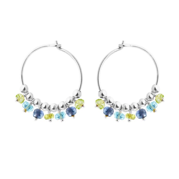 Susanne Friis Bjrner - Hoops m. Farvede Sten