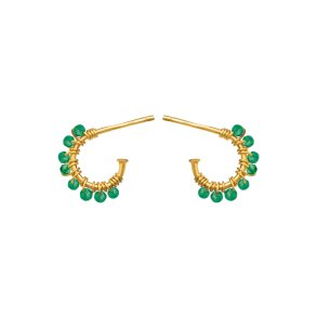 Susanne Friis Bjrner - Forgyldte rering med grnne sten