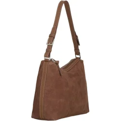 Becks�ndergaard - Suede Ginni Medi Bag, Brown Tortoise Shell