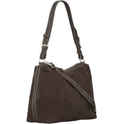 Becks�ndergaard - Suede Ginni Medi Bag, Chocolate Torte