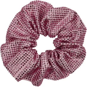 Sui Ava - Kelly Crystal Scrunchie, Pink Pearl