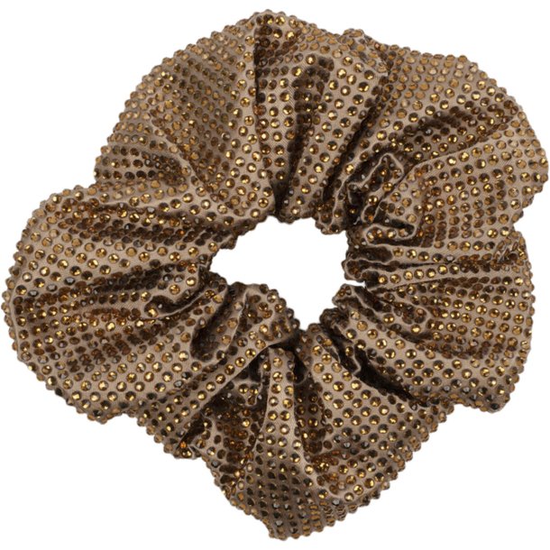 Sui Ava - Kelly Crystal Scrunchie, Taupe