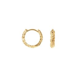 Camille Brinch - Lille Sparkly Hoops, Forgyldt