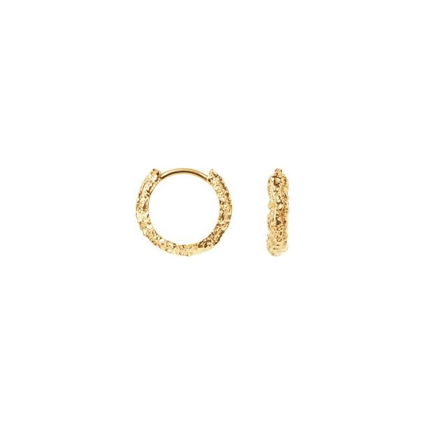 Camille Brinch - Lille Sparkly Hoops, Forgyldt