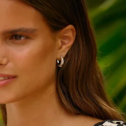 Camille Brinch - Mellem Zebra Hoops, S�lv