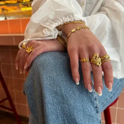 Sistie 2nd - Aria Armring, Forgyldt