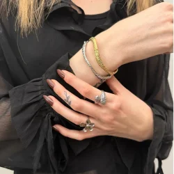 Sistie 2nd - Wavy Armb�nd, Forgyldt