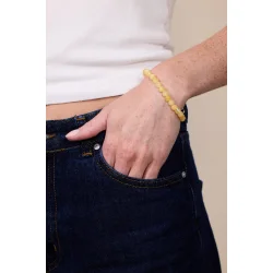 So - Krystal Armbnd, Gul Jade (Velvre)