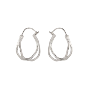 Pernille Corydon - Stream Hoops reringe, Slv