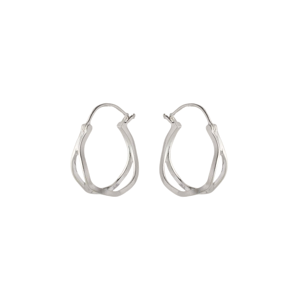 Pernille Corydon - Stream Hoops reringe, Slv