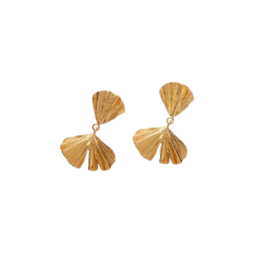 Pernille Corydon - Autumn Leaf Earrings, Forgyldt