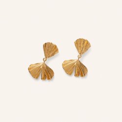 Pernille Corydon - Autumn Leaf Earrings, Forgyldt