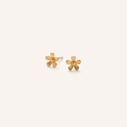 Pernille Corydon - Mini Wild Poppy Earsticks, Guld