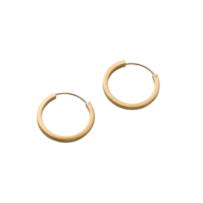 Pernille Corydon - Small Circle Line Hoops �reringe, Forgyldt