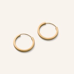 Pernille Corydon - Small Circle Line Hoops �reringe, Forgyldt