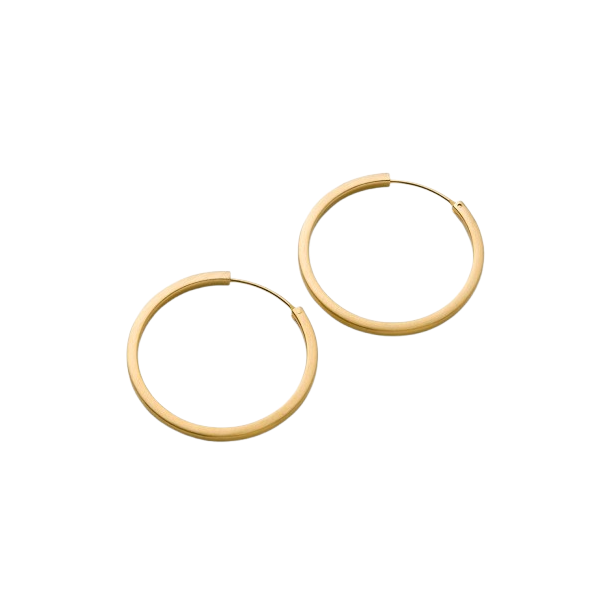 Pernille Corydon - Circle Line Hoops �reringe, Forgyldt