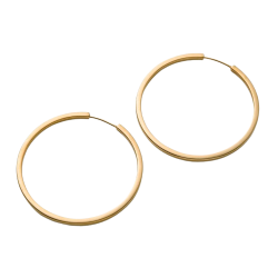 Pernille Corydon - Large Circle Line Hoops �reringe, Forgyldt