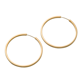 Pernille Corydon - Large Circle Line Hoops �reringe, Forgyldt