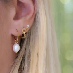 Smykish - Pearl Hoop �rering