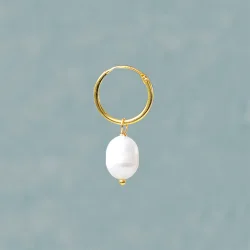 Smykish - Pearl Hoop �rering