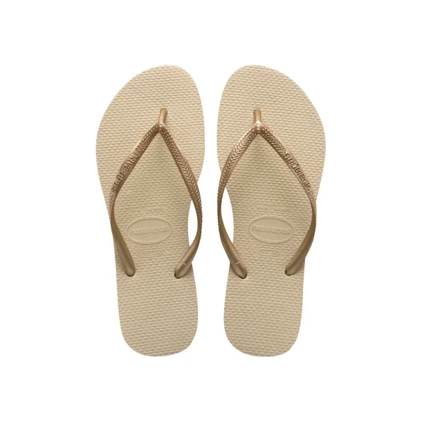 Havaianas - Slim Klipklapper, SandGrey/L.Gold