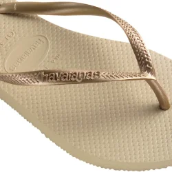 Havaianas - Slim Klipklapper, SandGrey/L.Gold