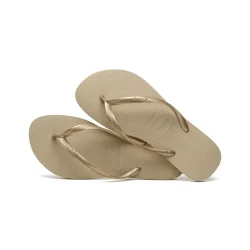 Havaianas - Slim Klipklapper, SandGrey/L.Gold