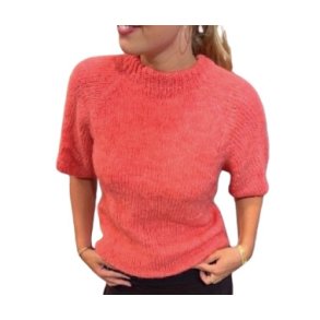 Coffee Beanies - Ida Alpaka Kort�rmet Strik, Koral