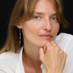 Jane K�nig - Small Half Moon Chain �rering, Fors�lvet