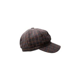 Black Colour - Bcrosina Checked Kasket, Dk. Grey